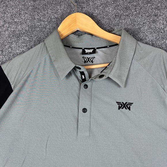 PXG Golf Polo Shirt Mens 2XL Gray Parsons Xtreme Stretch Performance - Picture 6 of 11